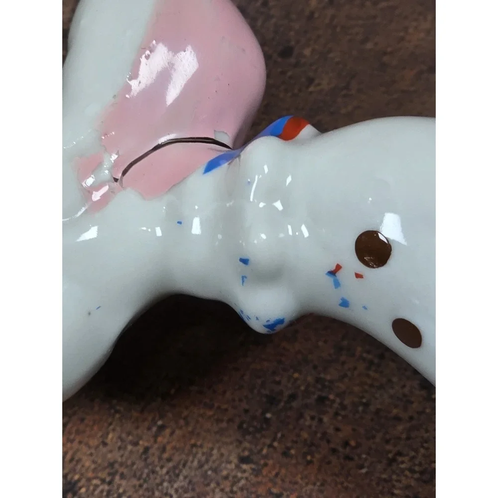 Vintage EDASA Brazil Ceramic Clown Dog Figurine, Mid-Century Whimsical 4.5